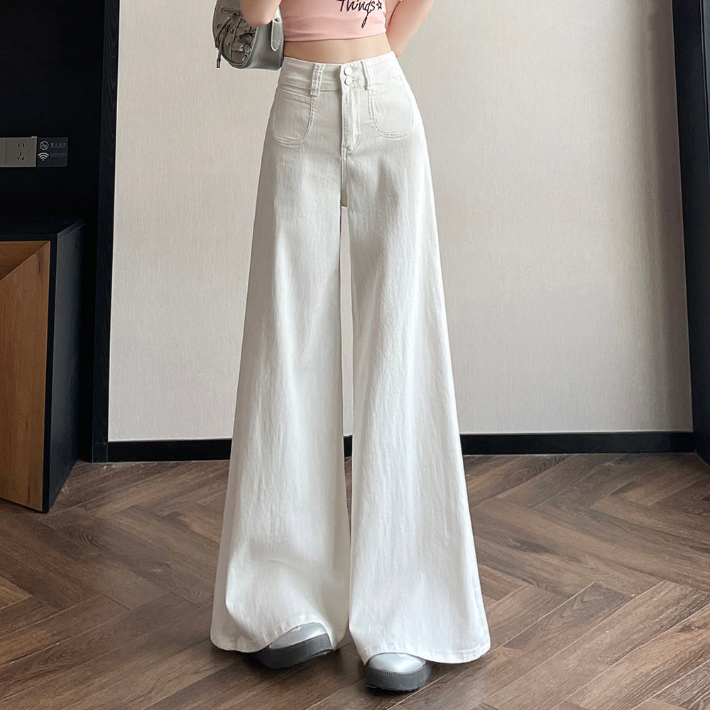 YEEYEEWang - Wide Leg Jeans for Women – Asian Fit, High Waist & Relaxed