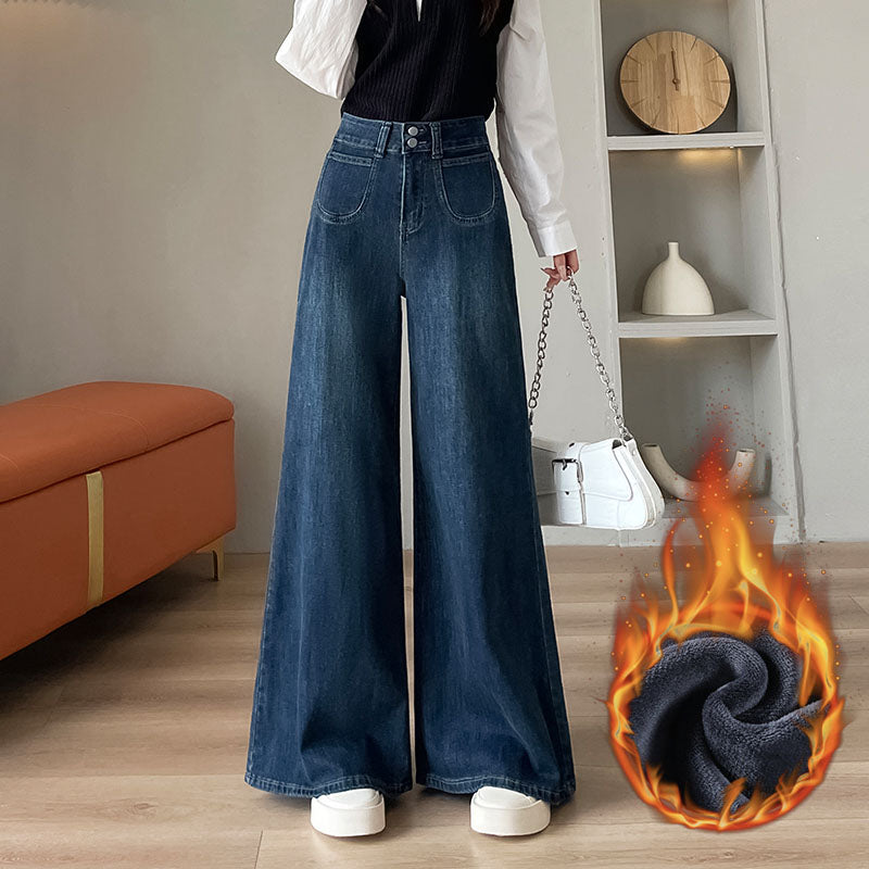 YEEYEEWang - Wide Leg Jeans for Women – Asian Fit, High Waist & Relaxed